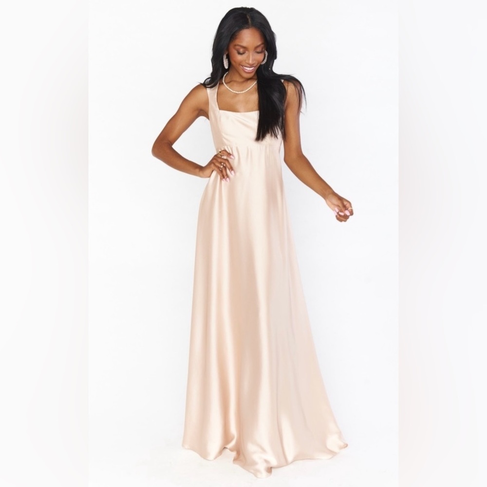 Show me your MuMu Madi Gown ~ Champagne Luxe Satin size XXL
